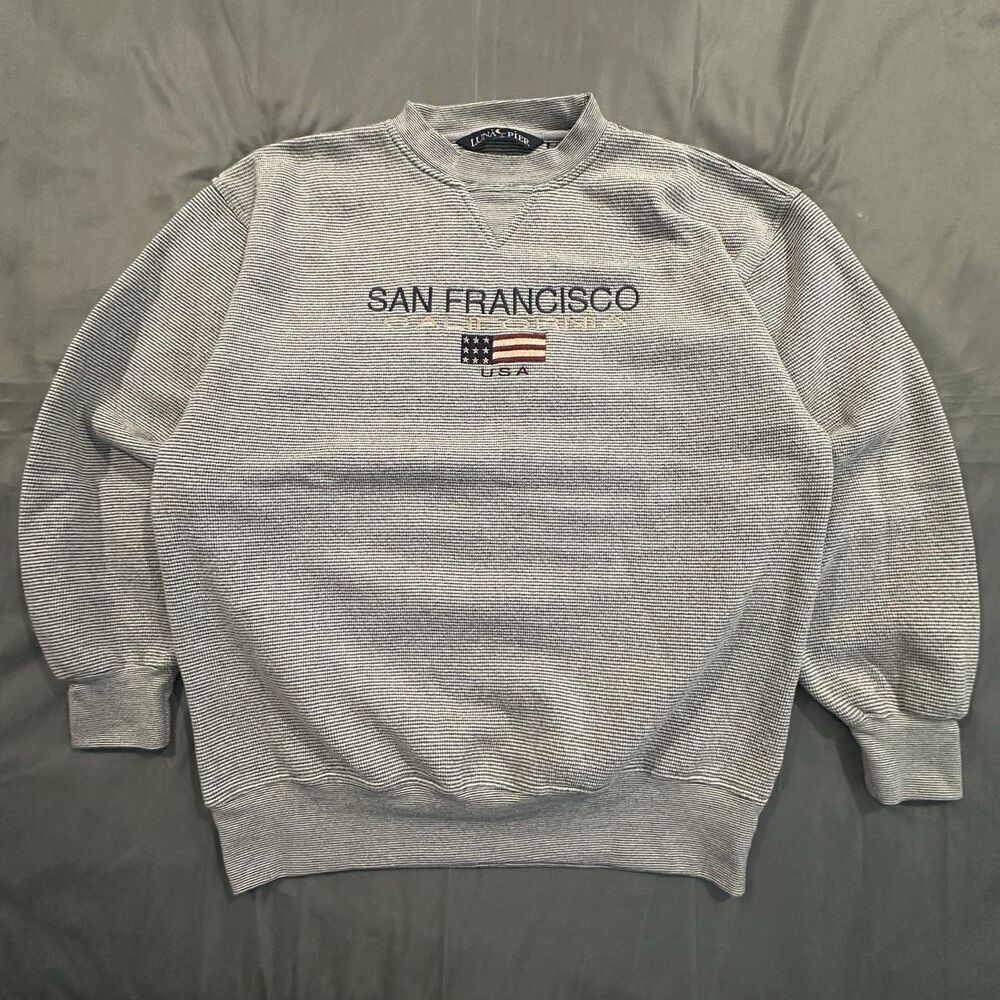 Vintage San Francisco California Sweatshirt Mens XL Souvenir Crewneck 00s Y2K